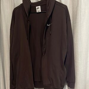 Nike Brown Full-Zip Hoodie